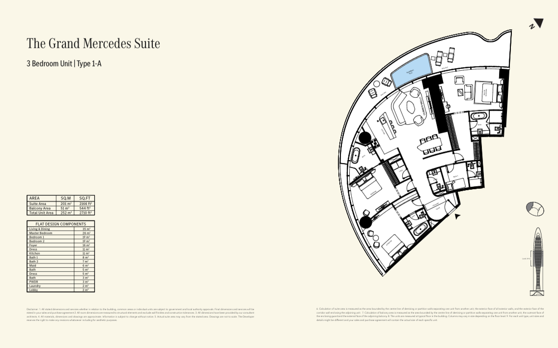 3-Bedroom Apartment – Mercedes-Benz Places, Downtown Dubai - Photo 5